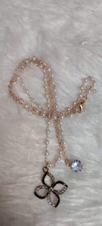 Elegant Double-Layered Flower Necklace - Image 4