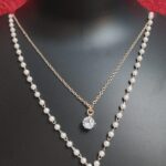 Elegant Double-Layered Pearl & Butterfly Pendant Necklace