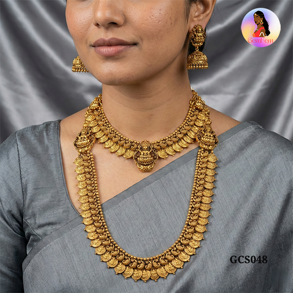 GCS048.jpg Lakshmi Kaasu Malai Combo -GCS048 - Image 1