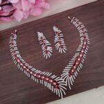 Ad Red Stone Designer  Necklace