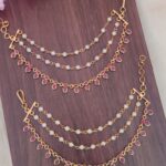 Simple Pink Designer Ear Chain