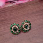 Victorian Dark Green Earrings