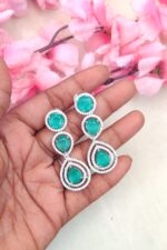 Pistha Green Stone  Earrings - Image 2