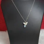 Elegant Butterfly Pendant Necklace – Blue