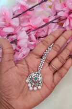 Ad Green Stone Long Necklace Set - Image 4