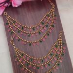 Drop Designer Multi Stone Ear Chain