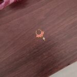 Pink Stone Pearl Hanging Nosepin