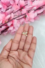 Multi Colour Pearl Hanging Nosepin - Image 2