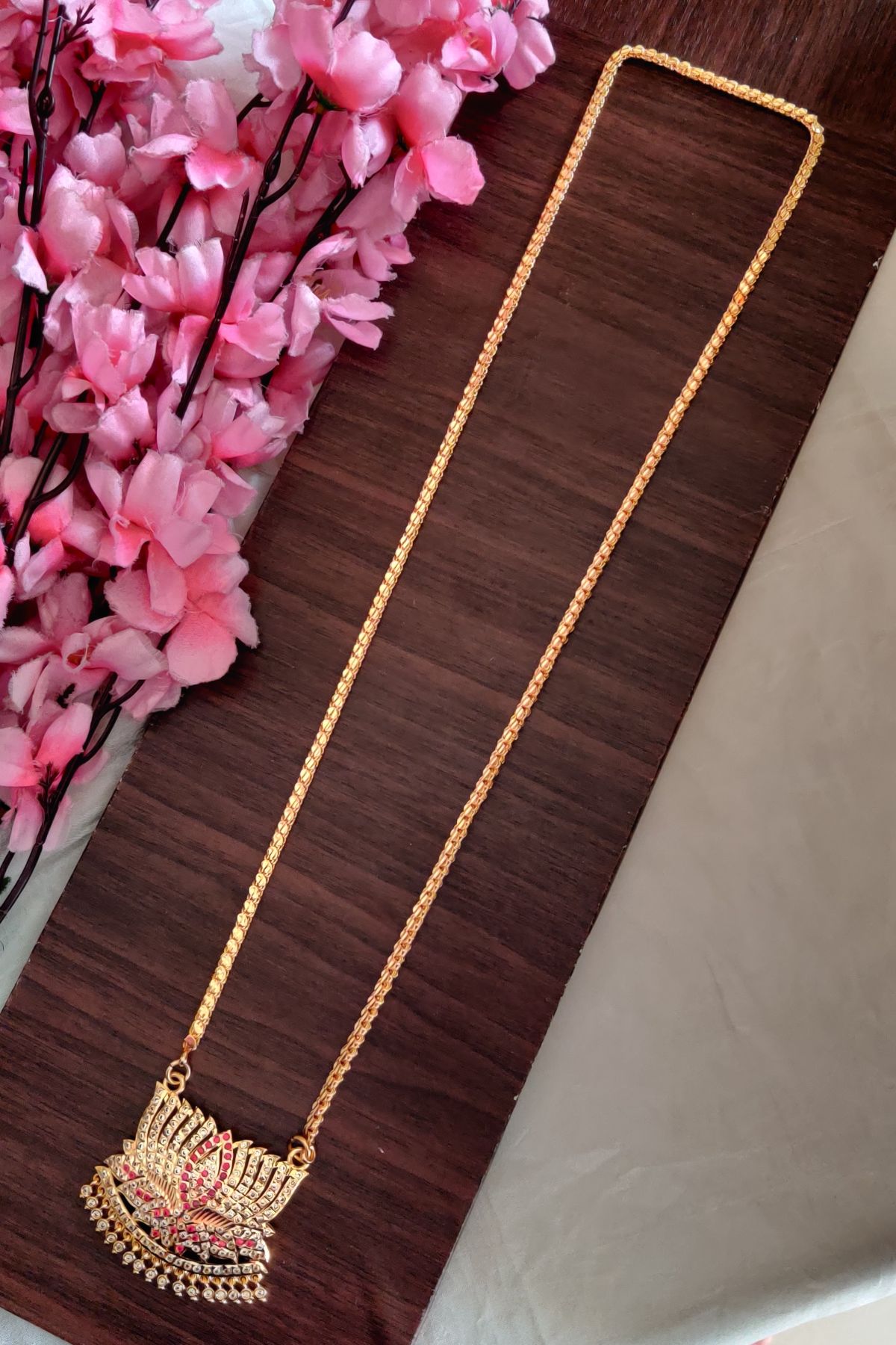 IMG_20250622_144356-1.jpg Impon Lotus Designer Dollar Chain - Image 1