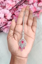 AD White And Pink Stone Tikka - Image 2