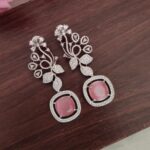 Beautiful Baby Pink Stone Earrings