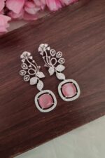 Beautiful Baby Pink Stone Earrings