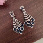 Beautiful Navy Blue Stone Earrings