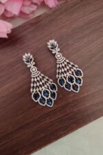 Beautiful Navy Blue Stone Earrings