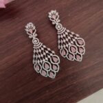 Beautiful Baby Pink Stone Earrings