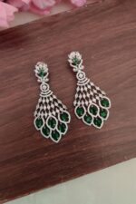 Beautiful Dark Green Stone Earrings