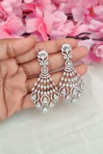 Beautiful White Stone Earrings - Image 2