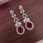 Beautiful Red Stone Earrings