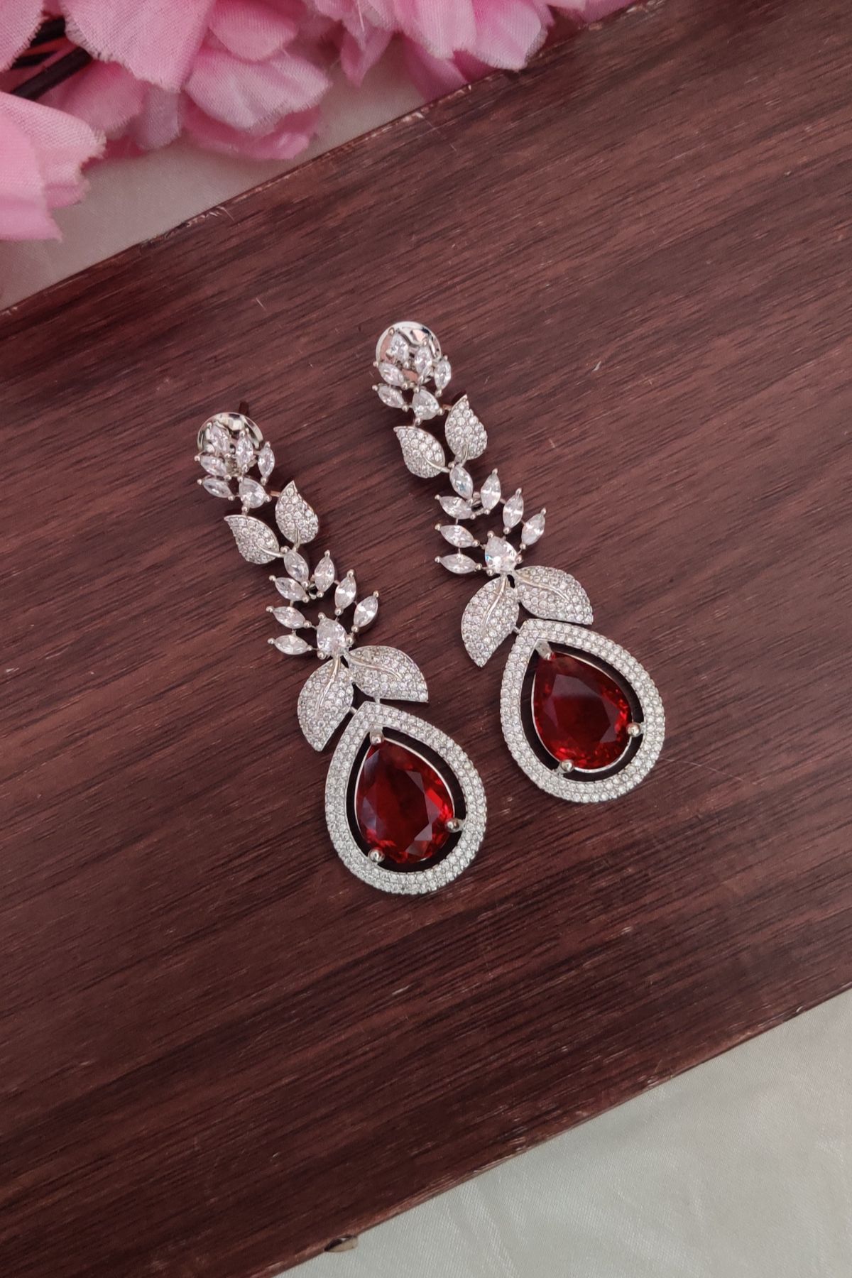 IMG_20250909_164822-1.jpg Beautiful Red Stone Earrings - Image 1
