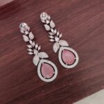 Beautiful Baby Pink Stone Earrings