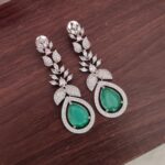 Beautiful Pista Green Stone Earrings