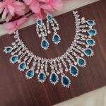 AD Blue Stone Designer Necklace