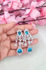 AD Blue Stone Designer Necklace - Image 3