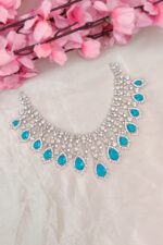 AD Blue Stone Designer Necklace - Image 2