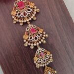 Beautiful Square Pink Stone Jadabillai