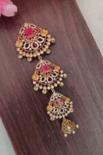 Beautiful Square Pink Stone Jadabillai