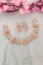 Ad Flower Stone Designer Necklace - Image 2