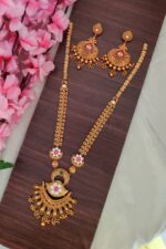 Beautiful Stone Designer Long Necklace Set