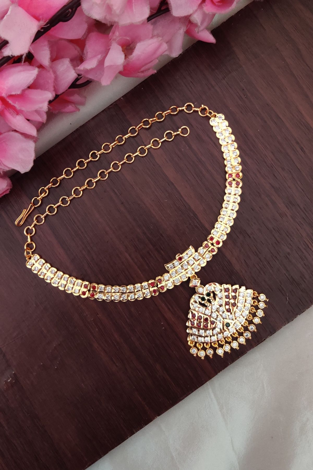 IMG_20251102_131528-1.jpg Impon Multi Colour Stone Attigai - Image 1