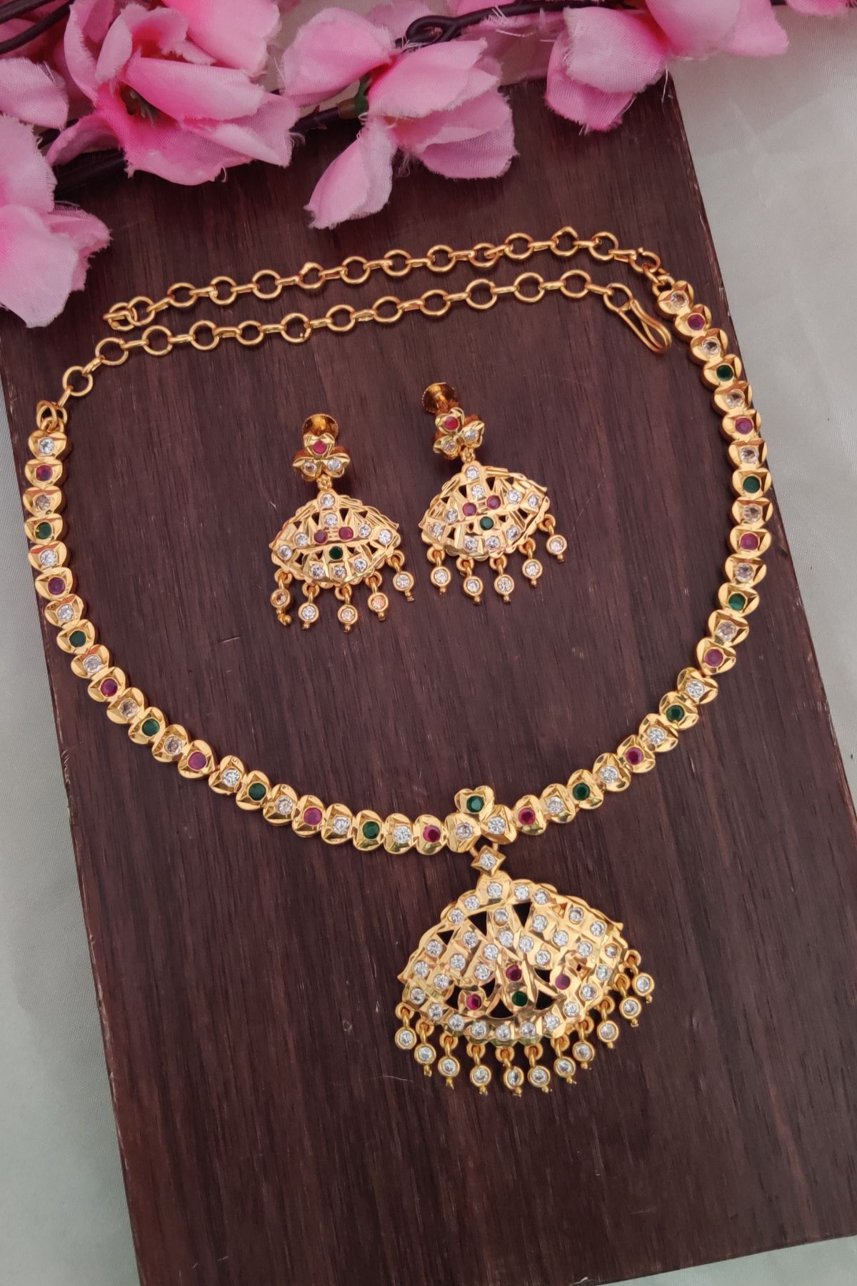 IMG_20251108_125049-1.jpg Impon Multi Colour Stone Attigai - Image 1