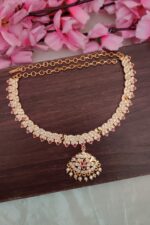 Impon White Pink Stone Attigai