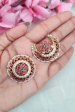 Beautiful Pink And White Stone Sun Moon - Image 2