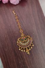 Antique Designer Gold Beads Hanging Tikka