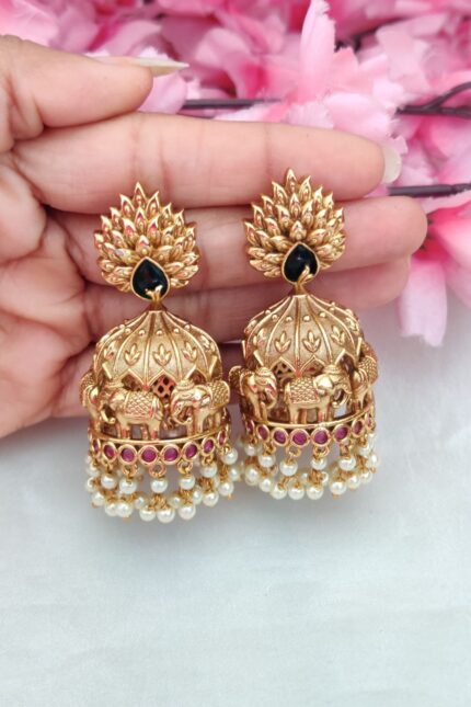 Antique Finish Elephant Designer Jumkki