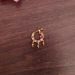 White&Pink Peacock Designer Nosepin