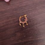 Pink Peacock Designer Nosepin