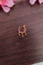 Pink Peacock Designer Nosepin