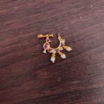 Sparrow Designer Pink&White Stone Nosepin