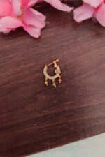 White Peacock Designer Nosepin