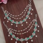 Pista Green AD Designer Ear Chain