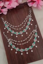 Pista Green AD Designer Ear Chain