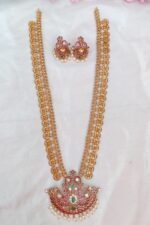 Beautiful Coin Designer Long Necklace Set - Image 2