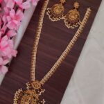 Lakshmi Leaf Designer Long Necklace