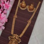 Peacock Lakshmi Designer Long Necklace