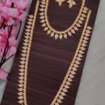 Premium White Stone Mango Designer Long Necklace