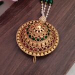 Multi Colour Green Beads Designer Andal Kondai